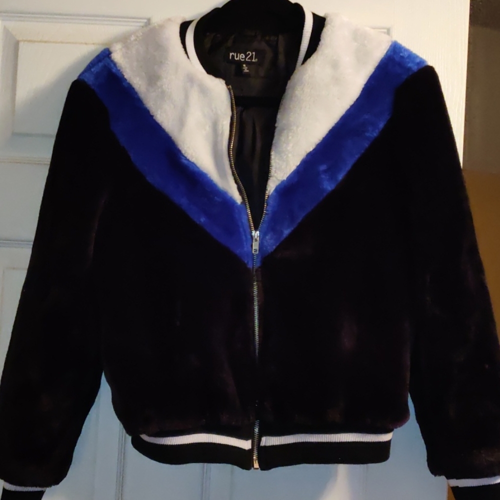 Faux Fur Bomber Jacket